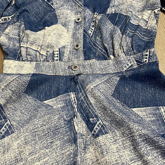 Vintage Shady Lane Denim Patchwork Dress - Picture 4 of 13
